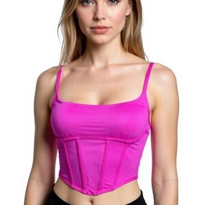 Women's Pink Corset Top